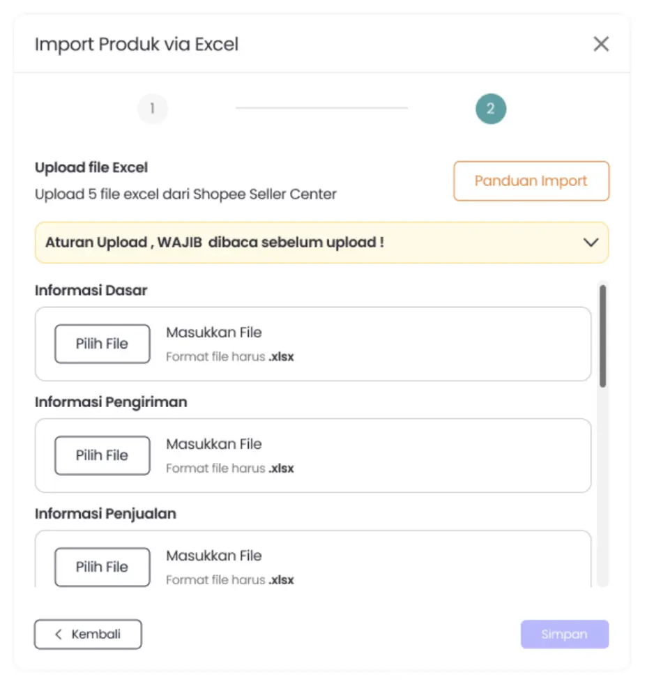 upload file shopee