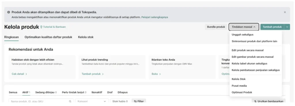 opsi edit produk secara massal