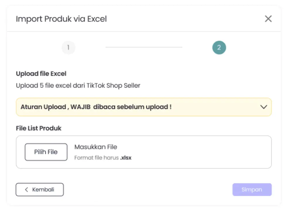 upload file tiktok shop by tokopedia